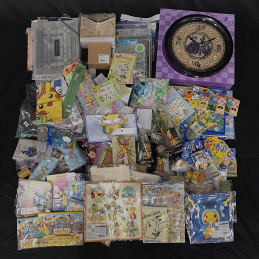 ポケモン ポケモンセンター グッズ まとめ セット ウォールクロック メモ ボールペン シール ハンドタオル 等